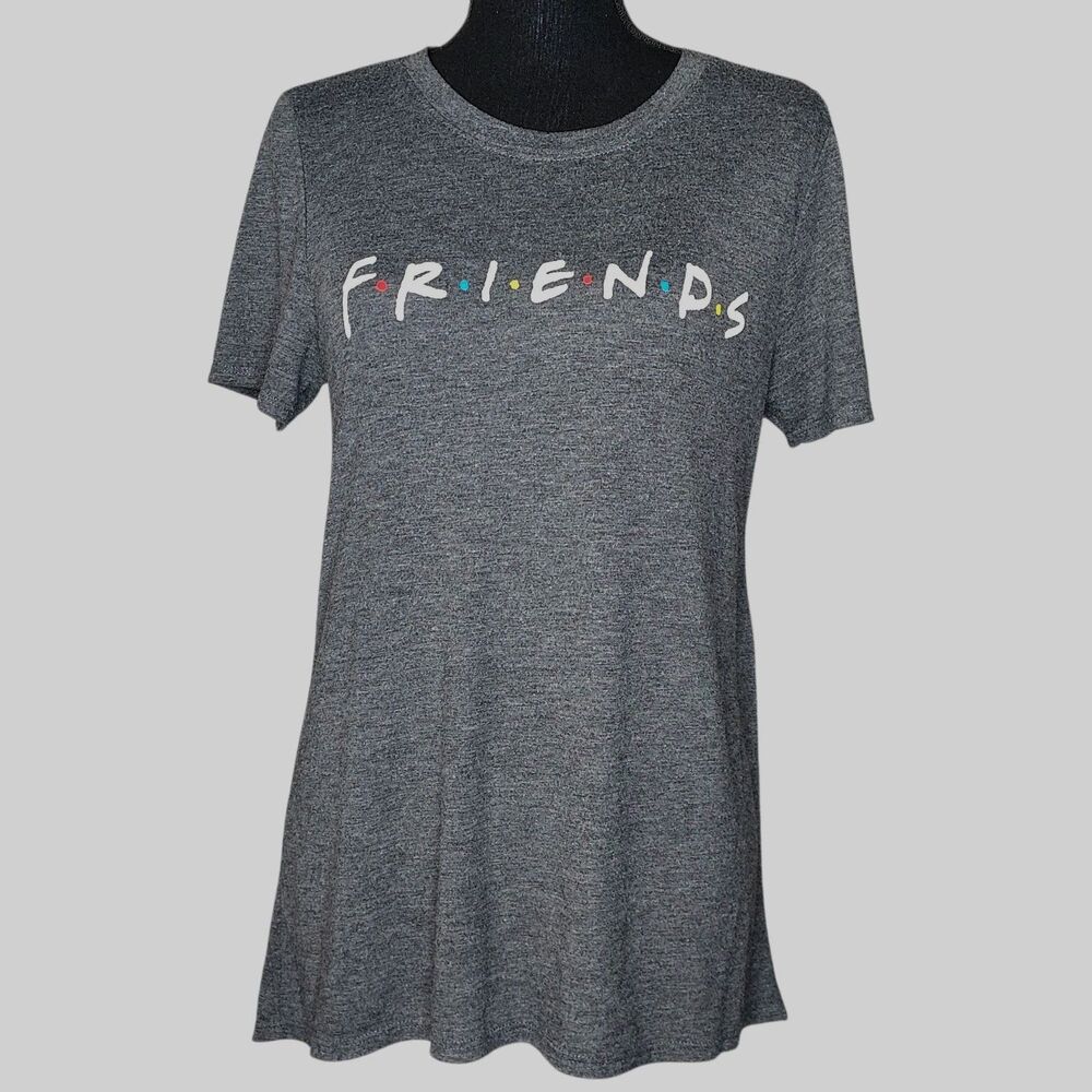 Friends The Television Series Women L Heather Gray Short Sleeve Soft T-Shirt